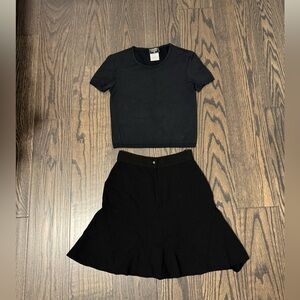 Chanel Tshirt & Skirt Set